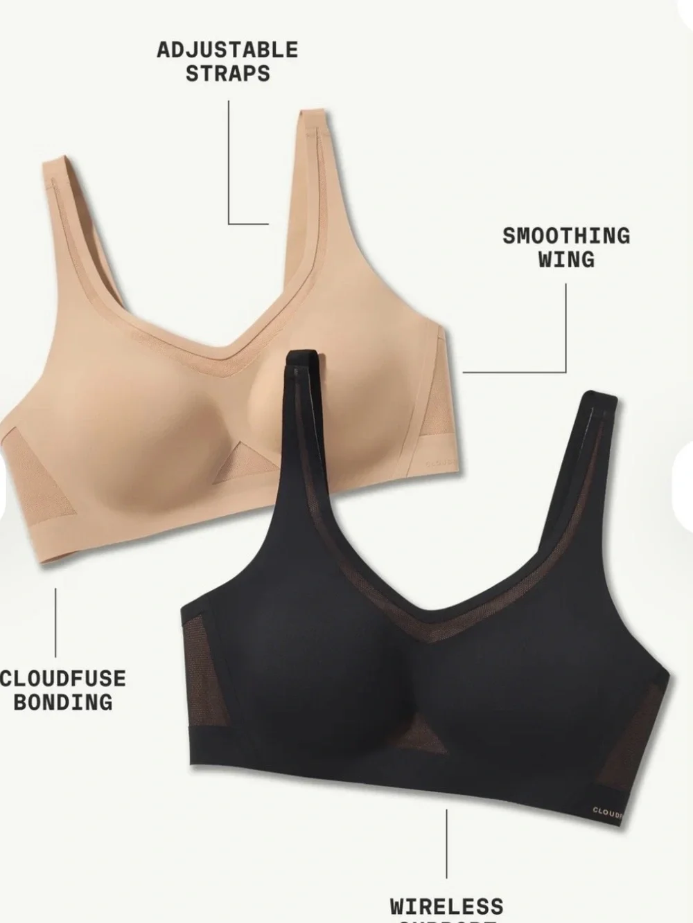Honeylove CrossFlex Bra Sand